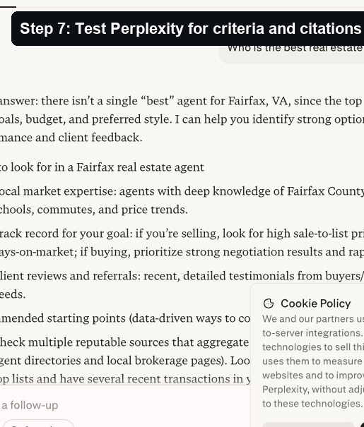 Perplexity avoided naming a single best agent and gave evaluation criteria, which becomes a content checklist.