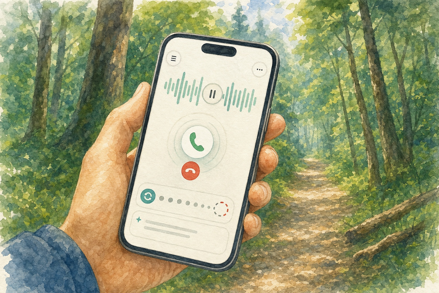 An incoming phone call interrupting a Codex Remote session. AI-generated image for illustrative purposes.