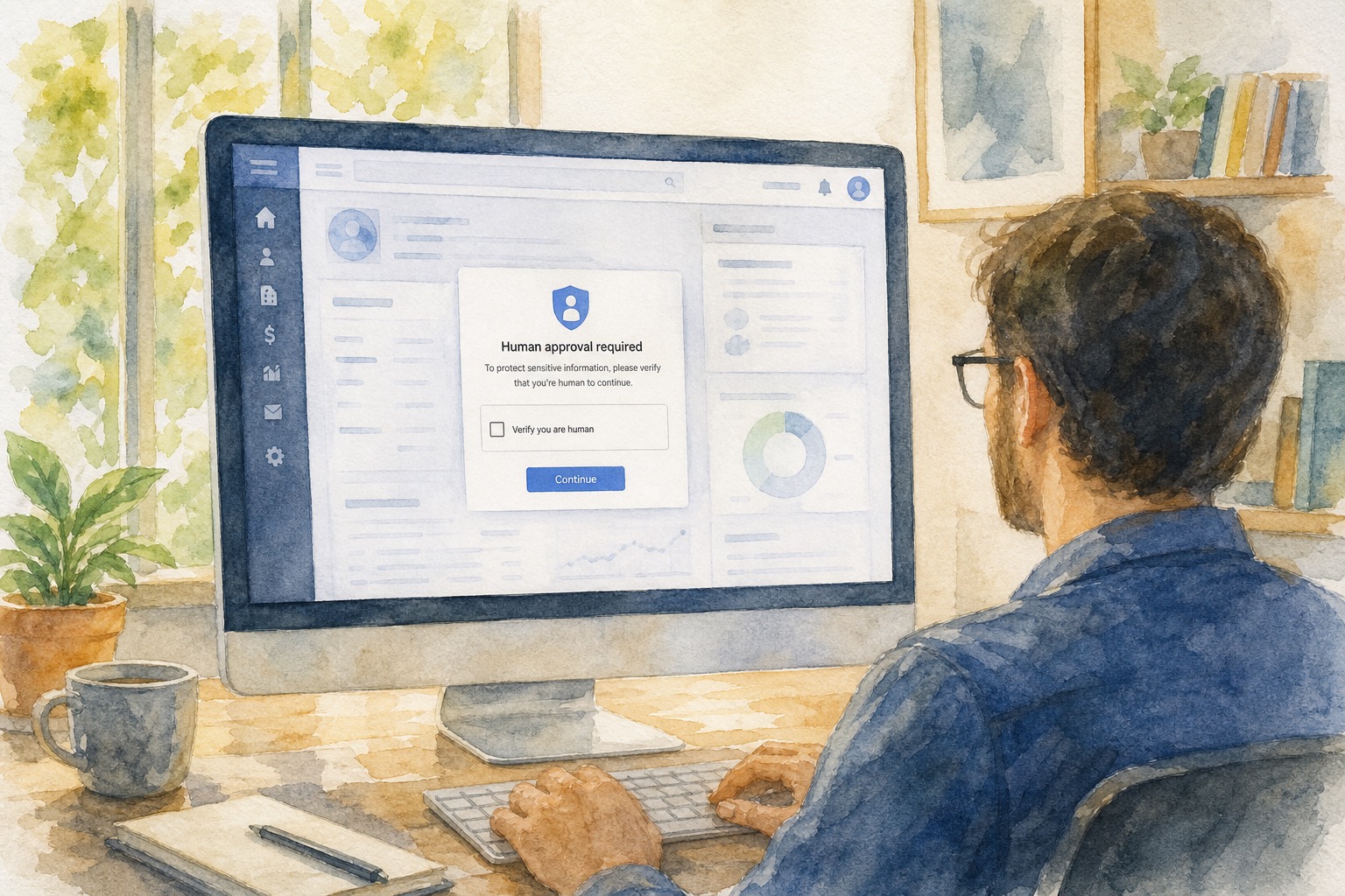 ChatGPT Work browser operating within a private approved workspace.